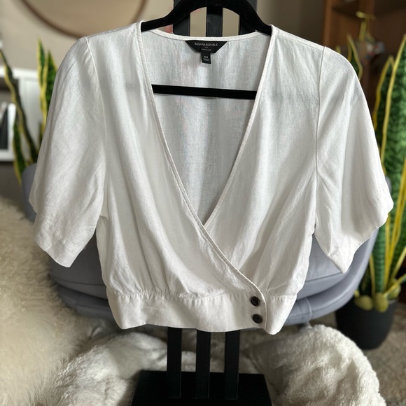 Banana Republic Factory Off-White Blouse - Picture 1 of 4